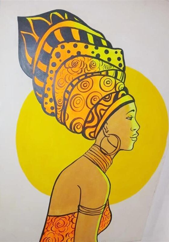 The art is done by a young artist from Sierra Leone name Morrison